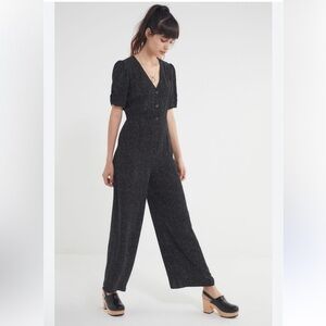 Polka Dot Jumpsuit Black White One Piece Parisian Chic Sweetheart Neckline ❣️
